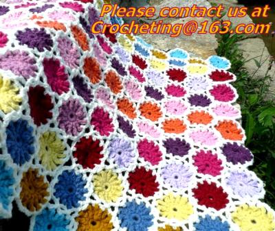 China Crochet Vintage Throw Blankets Hand-Woven Bedspread Bedcover Home Decorate Bed/sofa Blanke for sale