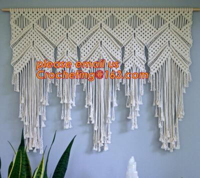 Chine MACRAME FOLDABLE SCREEN, MACRAME WALL HANGING, MACRAME WALL HANGING, MACRAME PLANT HOLDER à vendre