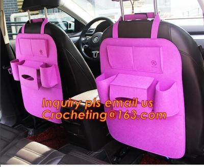 China Customized Felt Car organizer, Large Capacity Grey Felt Car Organizer , New Promotion Car Accessories Seat Back Storage for sale