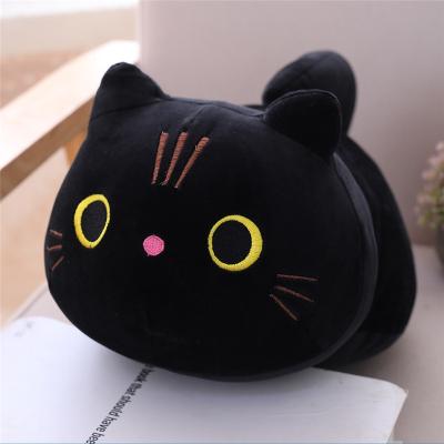 China Cute Lovely Cartoon Amazon Gift Cat Doll Round Eyed Kitten Plush Pillow Gift Stuffed Toy Manufacturer Wholesale for sale