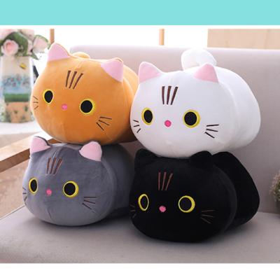 China Cute Lovely Cartoon Amazon Gift Cat Doll Round Eyed Kitten Plush Pillow Gift Stuffed Toy Manufacturer Wholesale for sale