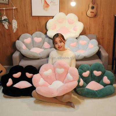 China Non-toxic Cute Lazy Bear Paw Chair Cushion Cat Paw Plush Pillows Soft Comfortable Sofa Cushions Office Chair Seat for sale