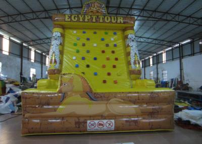 Chine Tour commercial de la tour d'Égypte gonflable d'escalade sur roche murale gonflable de jeu de sport imperméable à l'eau PVC ignifuge 5 x 4 x 6m à vendre