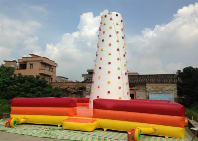 China Manufacturer Inflatable Climbing Mountain Rock Climbing Wall With Fence Around for sale