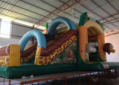 China Casa de salto combinada de la venta del safari del parque de la gorila de la casa de la obra clásica de los animales inflables inflables calientes del bosque para los niños en venta en venta