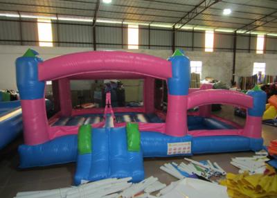 China Kids Outdoor Custom Made Inflatables Bounce House Combo 0,55 mm Pvc-geteerd zeildoek Te koop