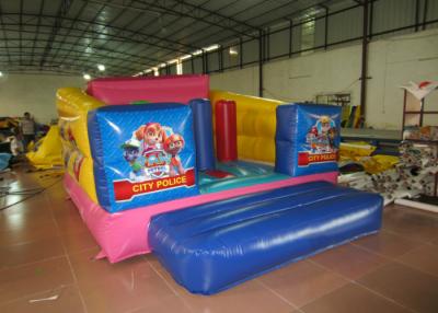 China Duurzame op maat gemaakte springkussens Bounce House Slide Combo die digitaal 4 x 3 x 2,2 m print Te koop