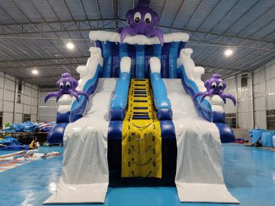 China Commercial Outdoor Popular Inflatable Water Slide Ocean Cartoon Inflatable Water Double Slide For Kids And Adults for sale