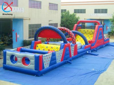 China OEM/ODM Long Track Inflatable Commercial Obstacle Course Bouncy Castle Slides for sale