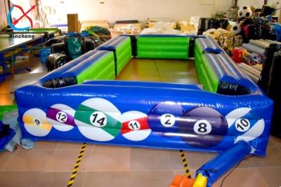 China Customized Inflatable Snooker Sport Games Interactive Inflatable Sport Games for sale