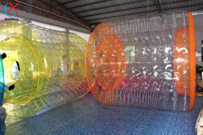 China Manufacturer Inflatable Rolling Tube Zorb Ball Water Roller Interactive Water Games for sale