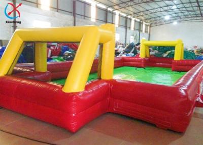 China Customized Inflatable Football Field Interactive Sport Games Inflatable Water Soccer Field for sale