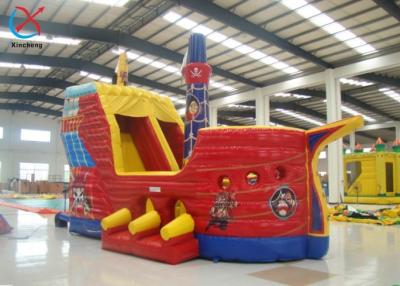 China Manufacturer Inflatable Pirate Ship Bouncy House With Slide Inflatable Obstacle Course for sale