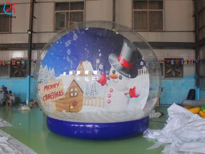 China Inflatable Christmas Snowflake Winter Snowman Theme Inflatable Ball for sale