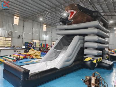 China New Design Inflatable Bounce Castle With Slide Commercial Dinosaur Theme Inflatable Bounce Park for sale