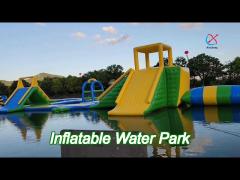 Giant Adult Inflatable Aqua Park , Fireproof Pvc Inflatable Water Park Games