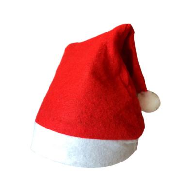 China Merry Christmas from non-woven fabric! ! ! Cheap Promotional Party Hats Christmas Red Hat for sale