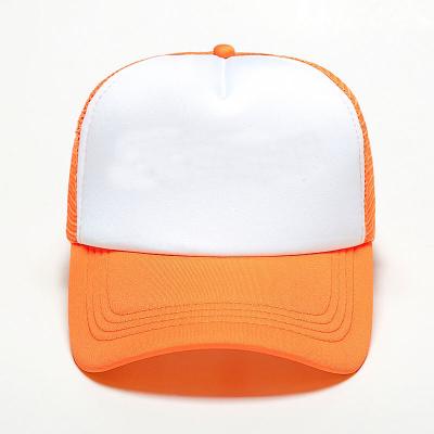 China breathable & Wholesale Waterproof In Summer 5 Fashion White Print Stock Popular Colorful Foam Baseballcap Panel Custom Trucker Hats for sale