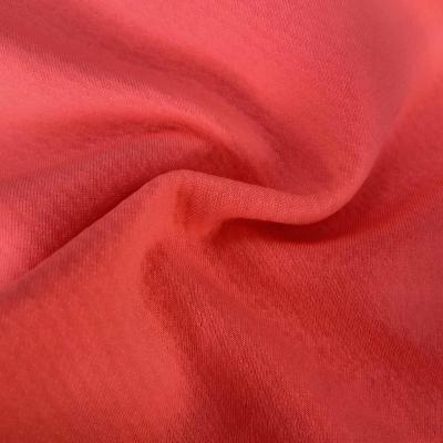 China Shaoxing factory wholesale high quality anti-static 90% polyester 10% spandex double side jacquard interlock fabric for clothes for sale