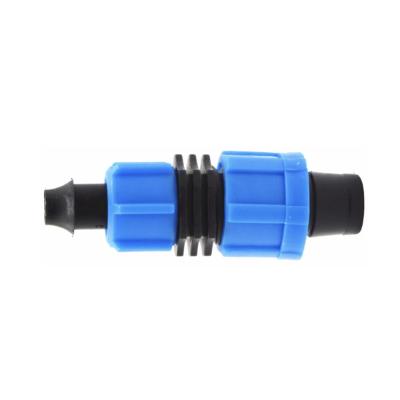 China Durable Agriculture Barb Lock Couplings Drip Tape Fittings For Drip Irrigation System for sale