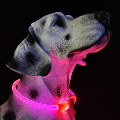 China Sustainable Collar Led Dog Reflective Lights Personalized Quick Release Pet Supplies 2021 For Dogs Rechargeable Led Dog Collar for sale