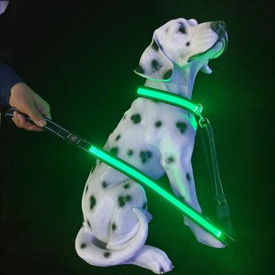 China Wholesale Dog Cat Pet Reflective Flashing Nylon Led Collar for sale