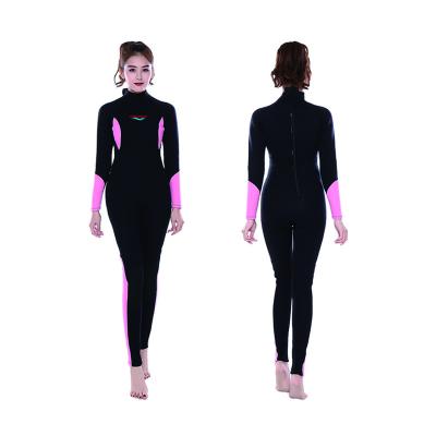 China Antibacterial Women Long Sleeve Surfing Suit 3mm Wetsuit One Piece Swimwear Rash Guards for sale