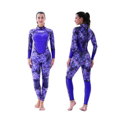 China Customized High Quality Women Antibacterial Back Zip Wetsuit Full Neoprene Wetsuit for sale