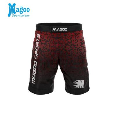 China Custom Printed 100% Polyester Factory Wholesale OEM Service Custom Printed Muttahida Majlis-e-Amal Combat Fighting Shorts for sale