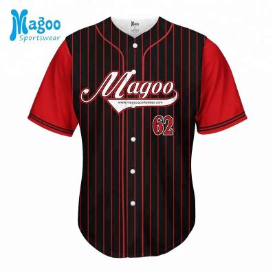 China 100% Polyester Antibacterial Uniform, Full Sublimation Custom Baseball Jersey Striped Tank Tops for sale