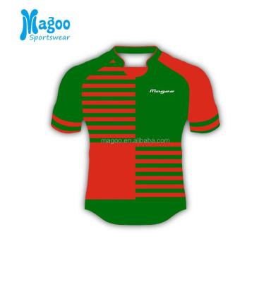 China Wholesale Customized Antibacterial Printing Original Cheap Rugby Kits Striped Custom Sublimation Rugby Tank Tops for sale