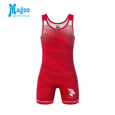 China Comfortable Wholesale OEM Wrestling Service Gym Wear Custom Men's Wrestling Singlets for sale