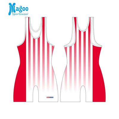 China New Arrival Comfortable Sublimation Lycra Wear Mens Wrestling Wrestling Singlet for sale