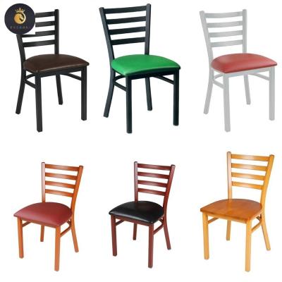 China Modern Wholesale restaurant chairs dining chairs stacking metal chairs for coffee shop for sale