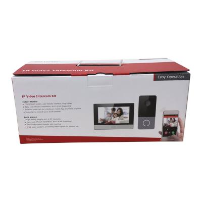 China Open Original HIK DS-KIS603-P Video IP Intercom Kit DS-KV6113-WPE1 + DS-KH6320-WTE1 POE Doorbell Door Station WIFI Monitor for sale