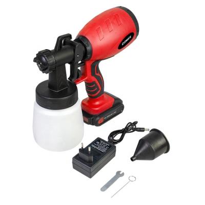 China 18V/20V Electric Battery Spray Gun 800 ML HVLP Paint Sprayer painting Cordless Spray Gun for sale