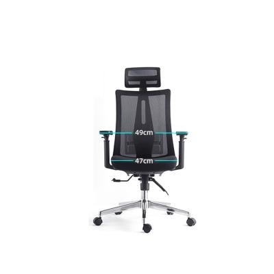 China Best Ergonomic Meeting Mesh Office Rotation Chair Modern High Back Venue Executive Chair With Headrest for sale