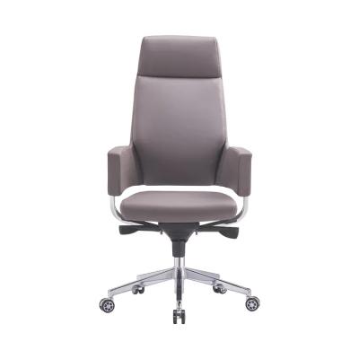 China Hot Selling Office Chair PU White Leather Office Chair High (Height)Adjustable Back for sale