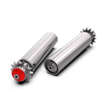 China Galvanised Steel Conveyor Driven Roller Large Transfer Torque With Sprocket For Heavy Duty Transportation for sale