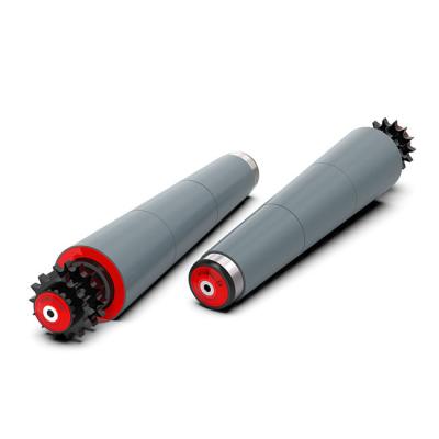 China Curved Tapered Conveyor Roller With Polymer Sprocket For Heavy Load Conveying for sale