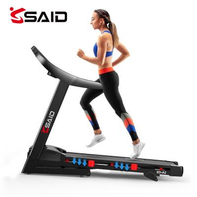 China SAIDO Hot Sale Home Use Semi-Commercial Treadmill Motorized Foldable Running Incline Machine Gym Equipment for sale