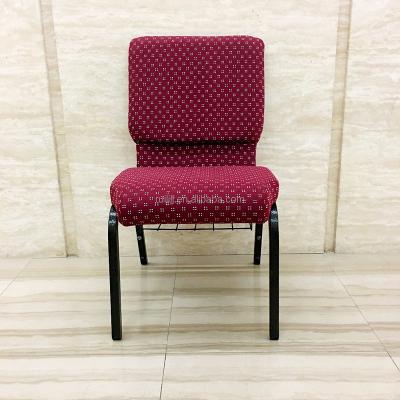 China Modern stacking and stacking church chair with kneeler and locking for sale