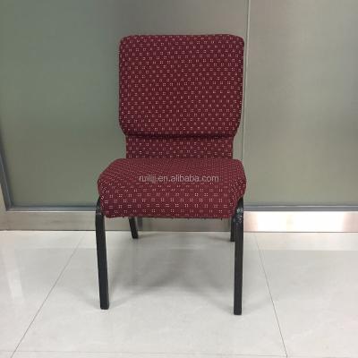 China Modern Padded Stackable Used Church Metal Church Chair for sale