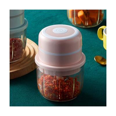 China Durable Vigorous Mincer Mini Crusher Chopper USB Cordless Electric Garlic Grinder Meat Grinder Charging Crushed Garlic Ginger Chil for sale