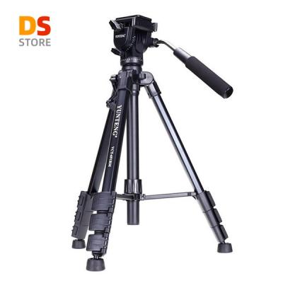 China YUNTENG VCT-691 Professional Portable Digital Camera Aluminum Tripod with Dampen Head and Bag for DSLR Cameras for sale