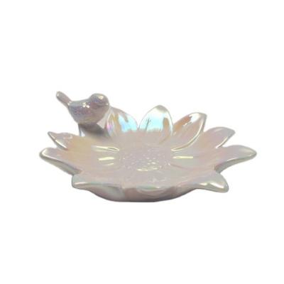 China Nordic Luxury White Ceramic Candy Dish Europe Bird Indoor Office Home Decoration for sale