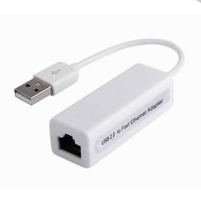 China LAPTOP USB 2.0 to RJ45 Ethernet Network LAN 10/100 Mbps Female Duplex Cable / Adapter Card 8152B Half Chip for sale