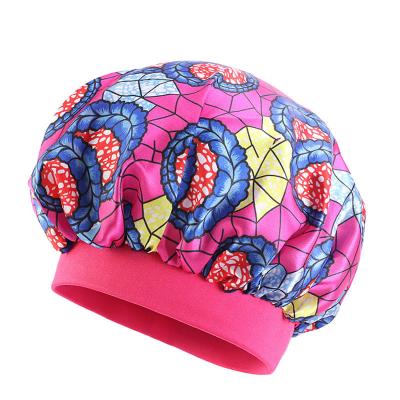 China TBK-05 Kids Turban Beanie Head Cover African Ankara Pattern Baby Hair Hood Arabic Muslim Baby Hair Hood Fits For Approx 1-6 Years Kids for sale