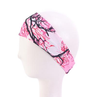 China Hot Yoga Sweat Absorbent Headband Women Outdoor Sports Cotton HD-67 African Printing Headband for sale