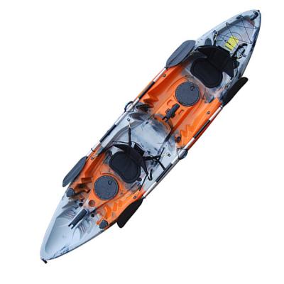 China Elkton Outdoors Tandem Fishing Kayak Two Person Double Touring 3.7m*0.86m for sale